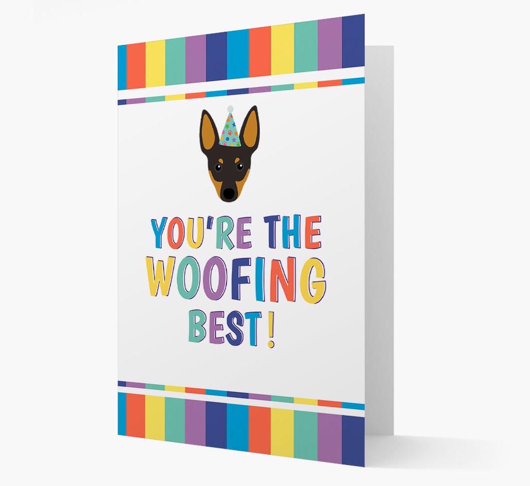'You're the Woofing Best' Card with {breedFullName} Icon