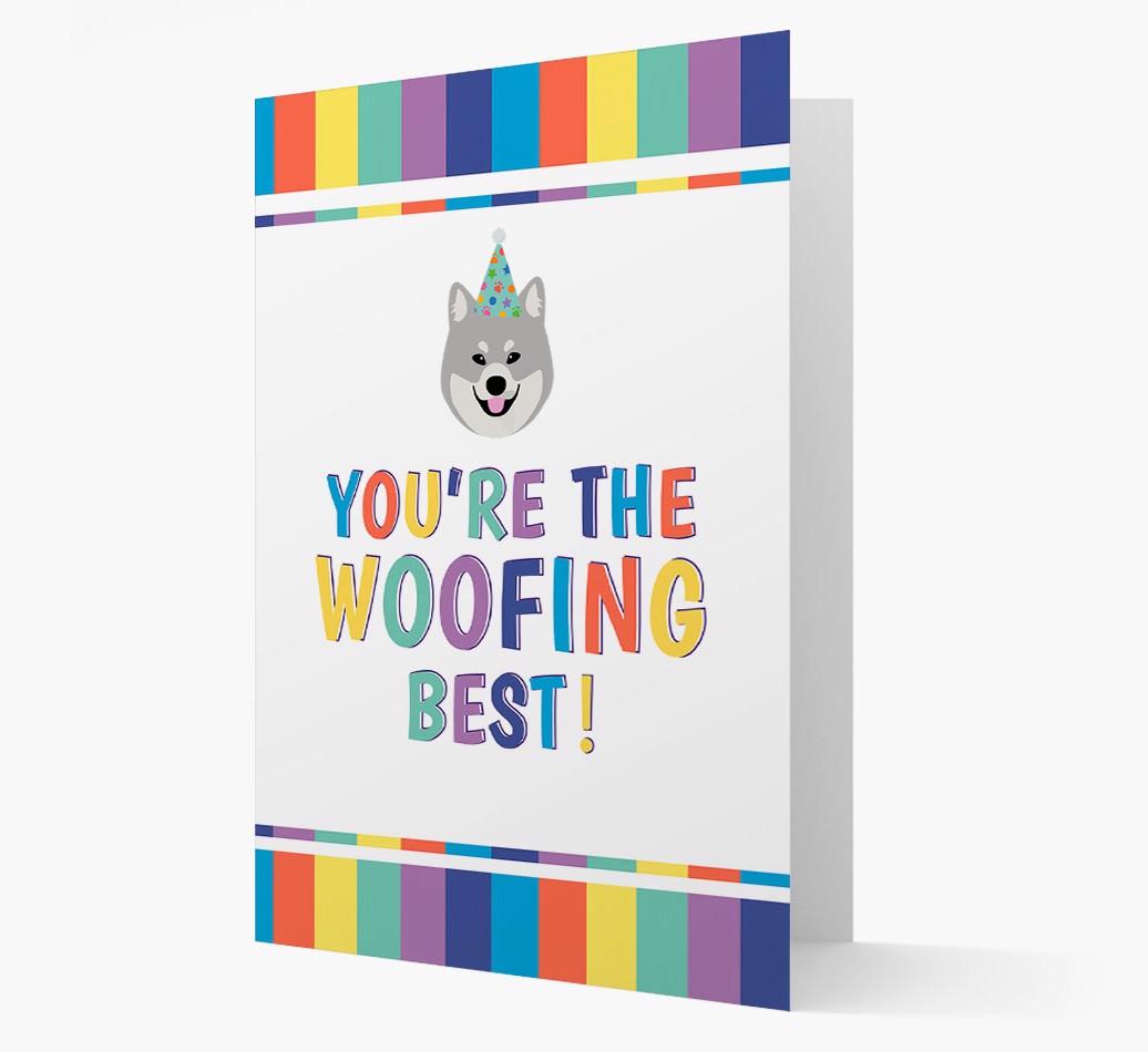 'You're the Woofing Best' Card with {breedFullName} Icon