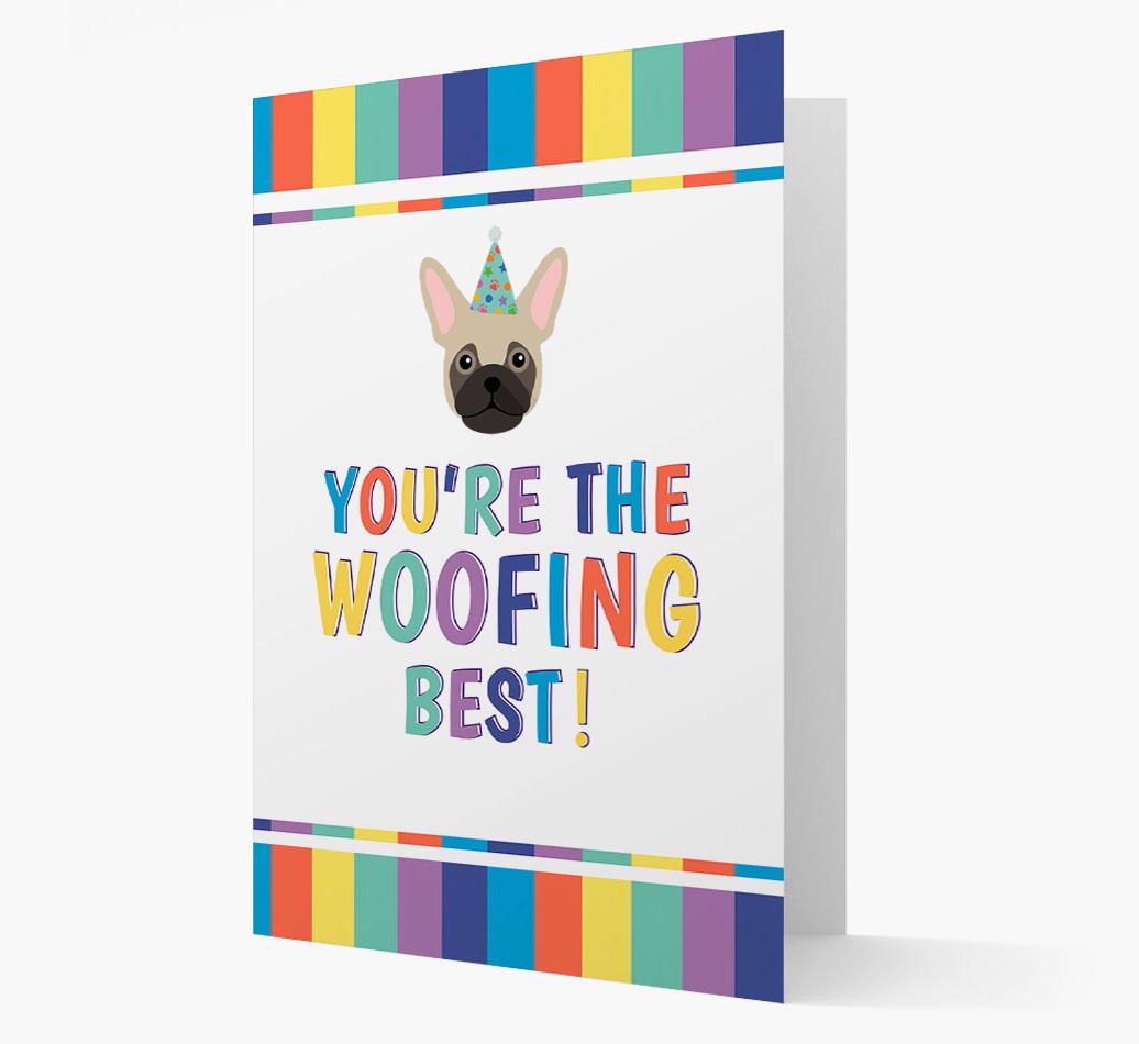 'You're the Woofing Best' Card with {breedFullName} Icon