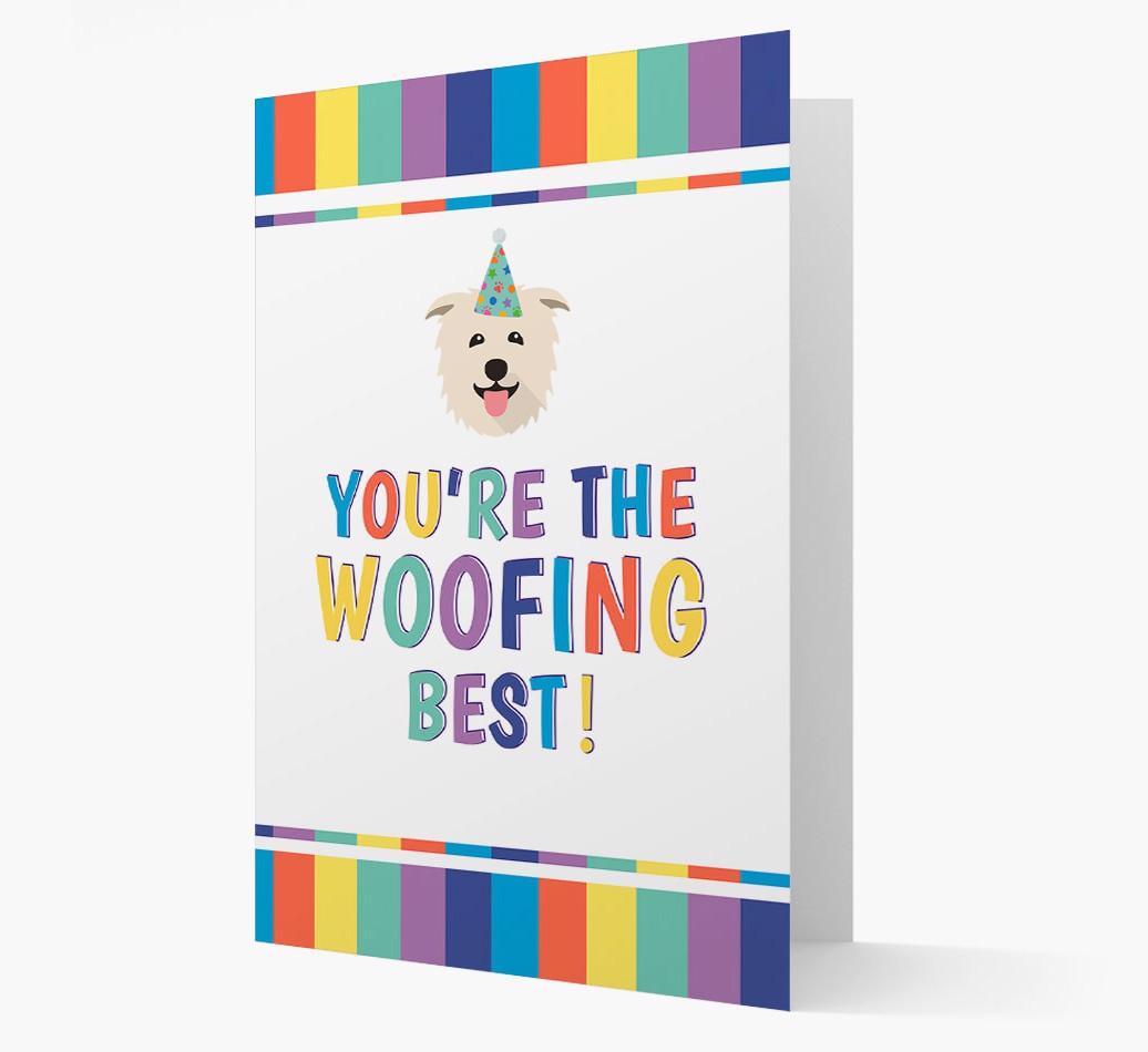 'You're the Woofing Best' Card with {breedFullName} Icon