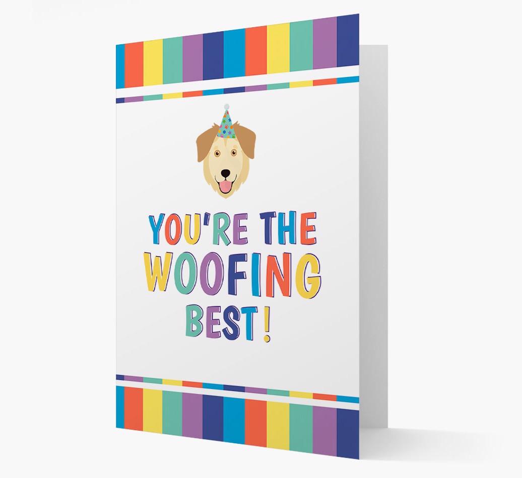 'You're the Woofing Best' Card with {breedFullName} Icon