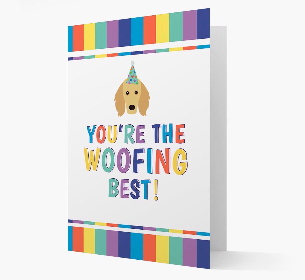 'You're the Woofing Best' Card with {breedFullName} Icon