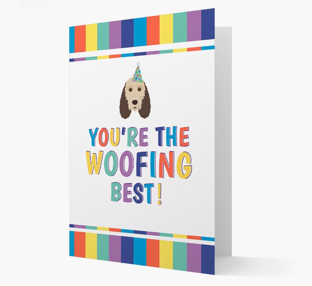 'You're the Woofing Best' Card with {breedFullName} Icon