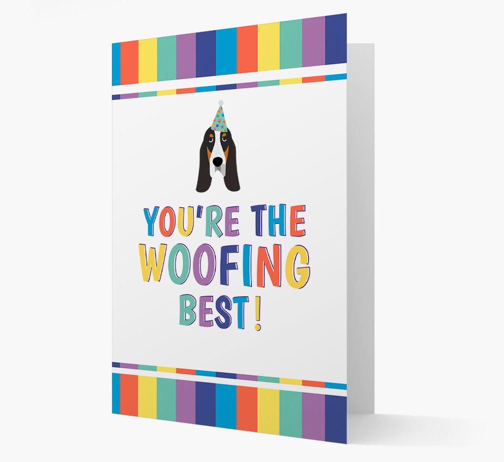 'You're the Woofing Best' Card with {breedFullName} Icon