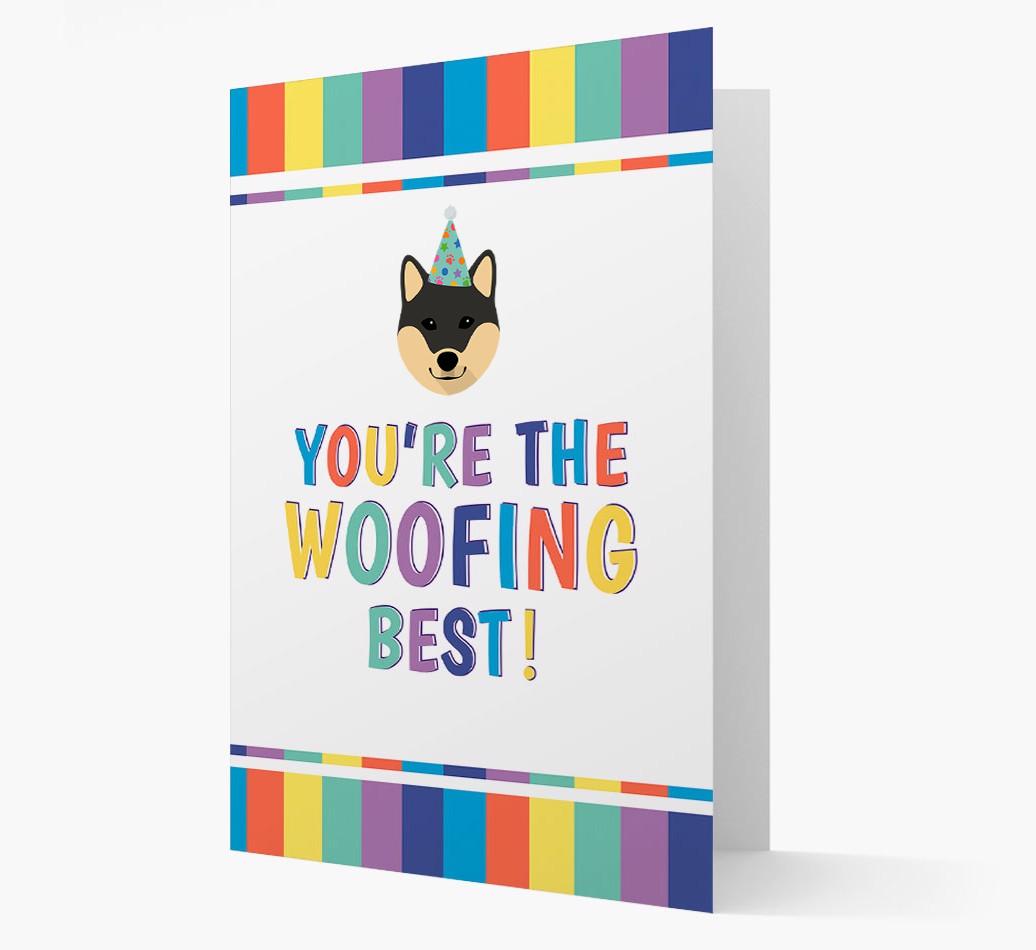 'You're the Woofing Best' Card with {breedFullName} Icon