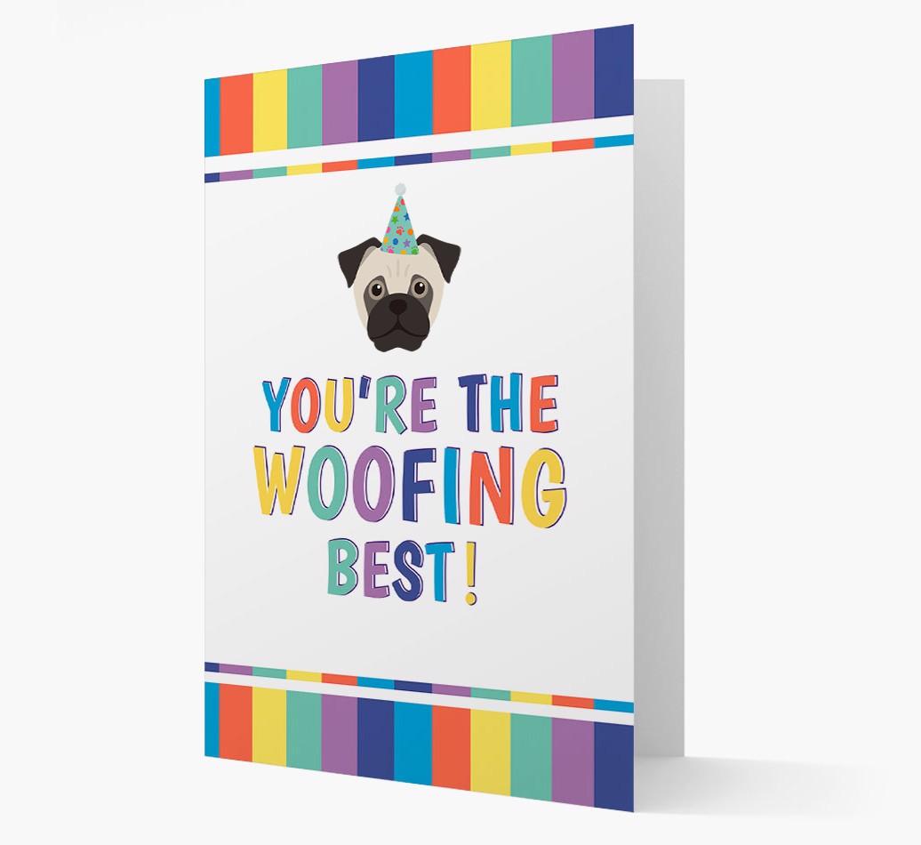 'You're the Woofing Best' Card with {breedFullName} Icon