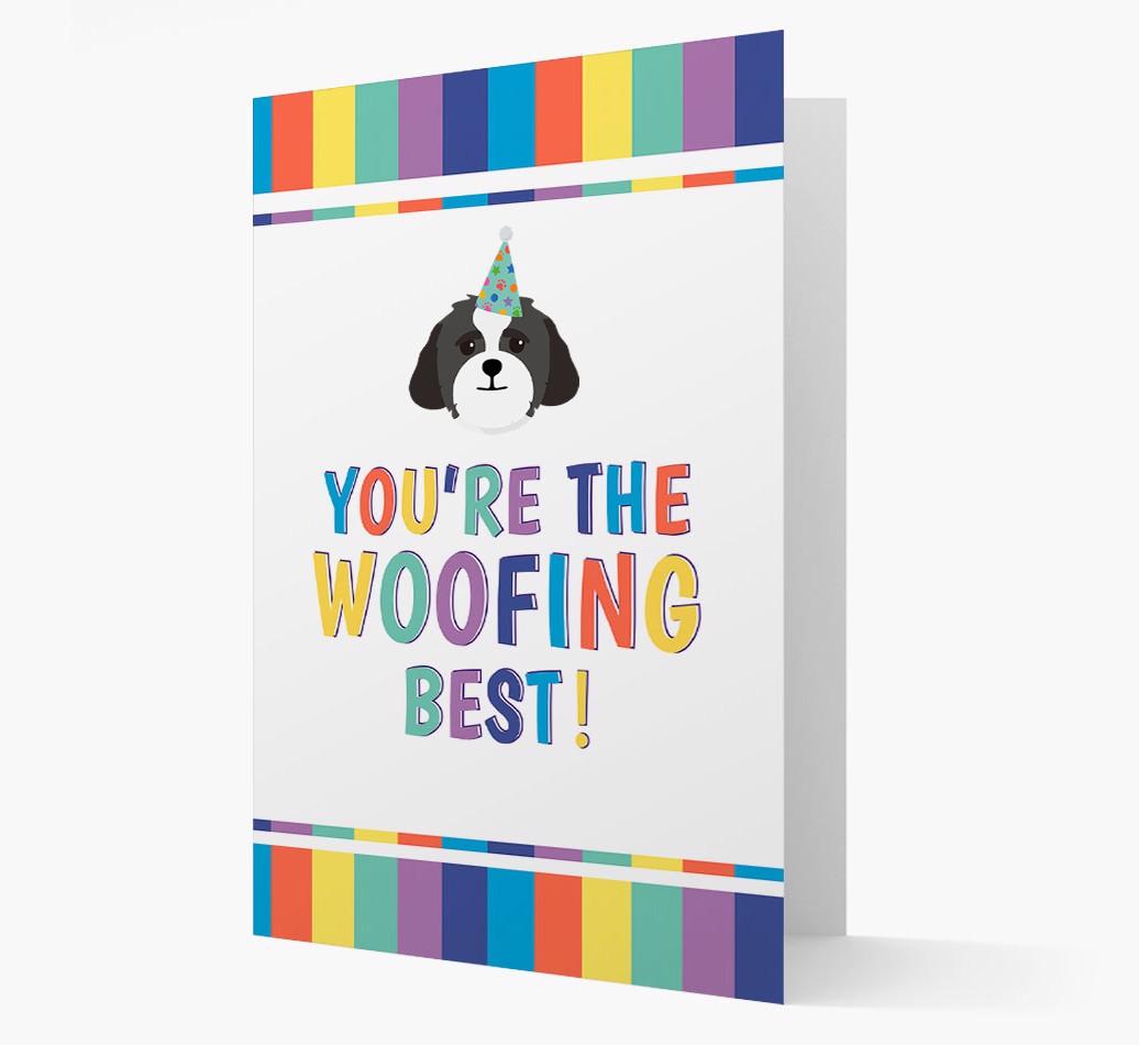 'You're the Woofing Best' Card with {breedFullName} Icon