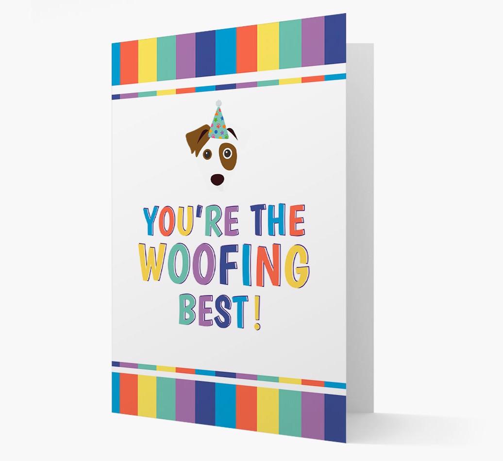 'You're the Woofing Best' Card with {breedFullName} Icon