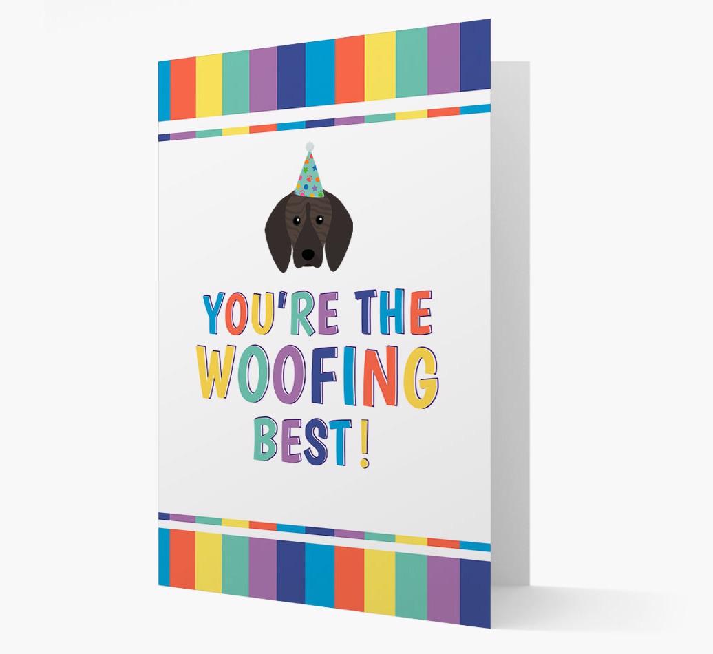 'You're the Woofing Best' Card with {breedFullName} Icon
