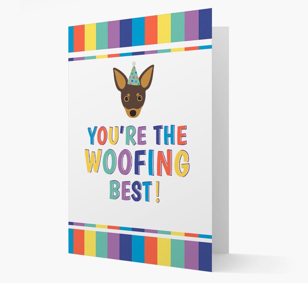 'You're the Woofing Best' Card with {breedFullName} Icon