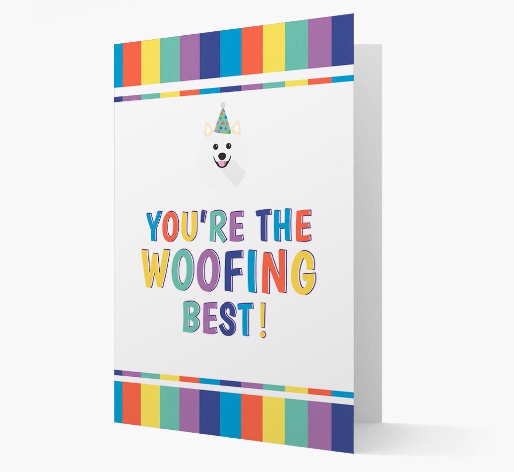'You're the Woofing Best' Card with {breedFullName} Icon