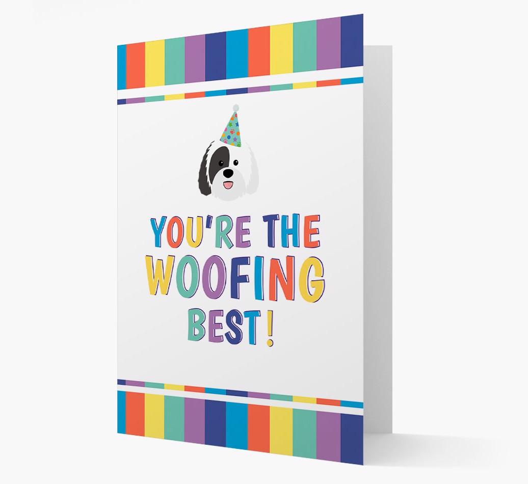 'You're the Woofing Best' Card with {breedFullName} Icon