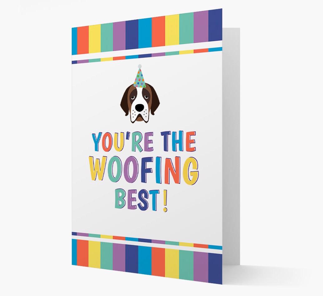 'You're the Woofing Best' Card with {breedFullName} Icon