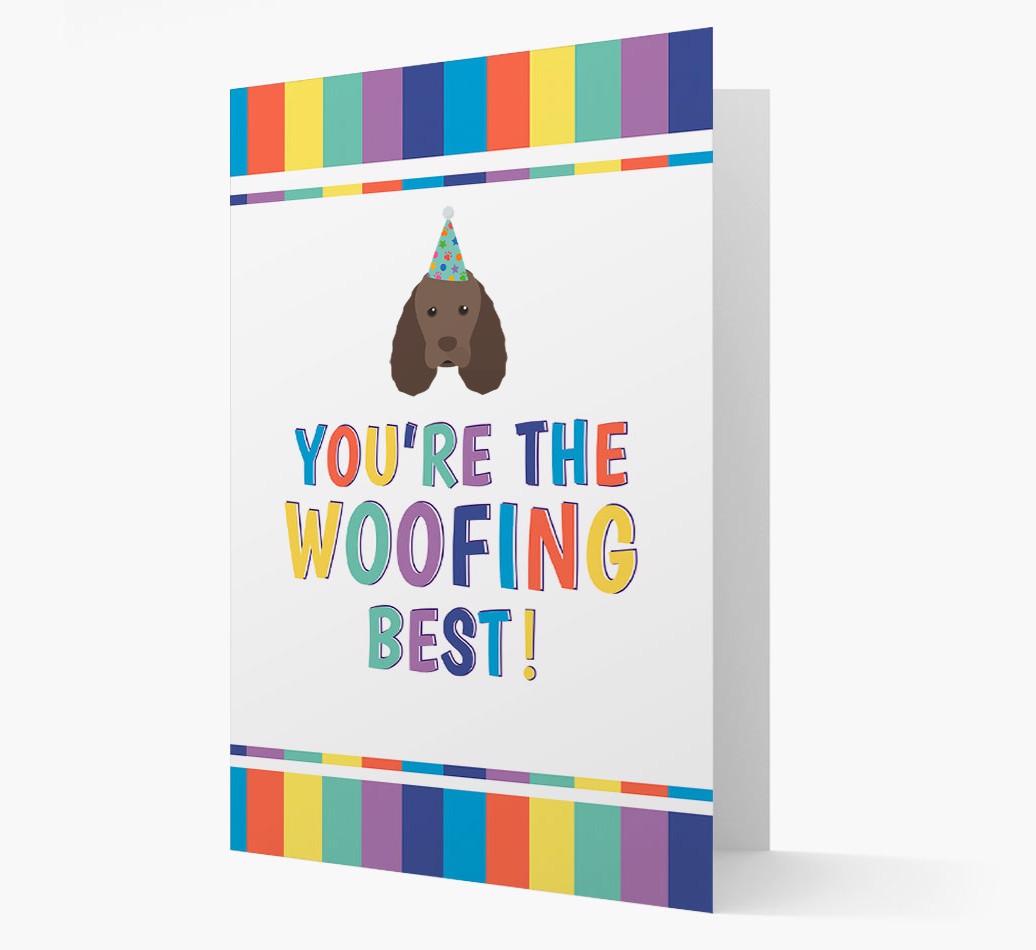 'You're the Woofing Best' Card with {breedFullName} Icon