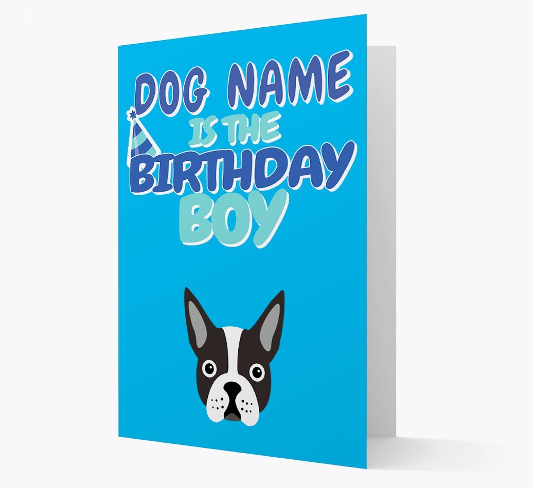 'Birthday Boy' Card with {breedFullName} Icon