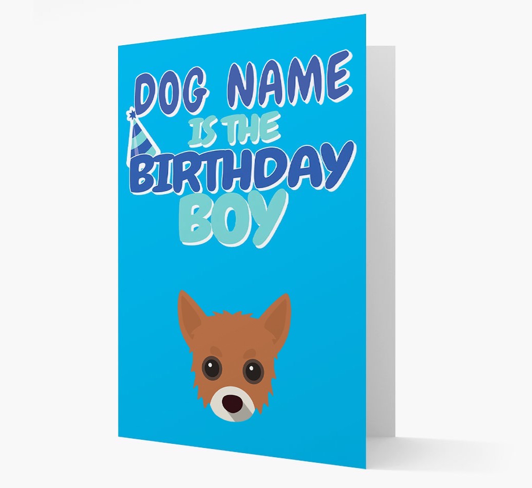 'Birthday Boy' Card with {breedFullName} Icon