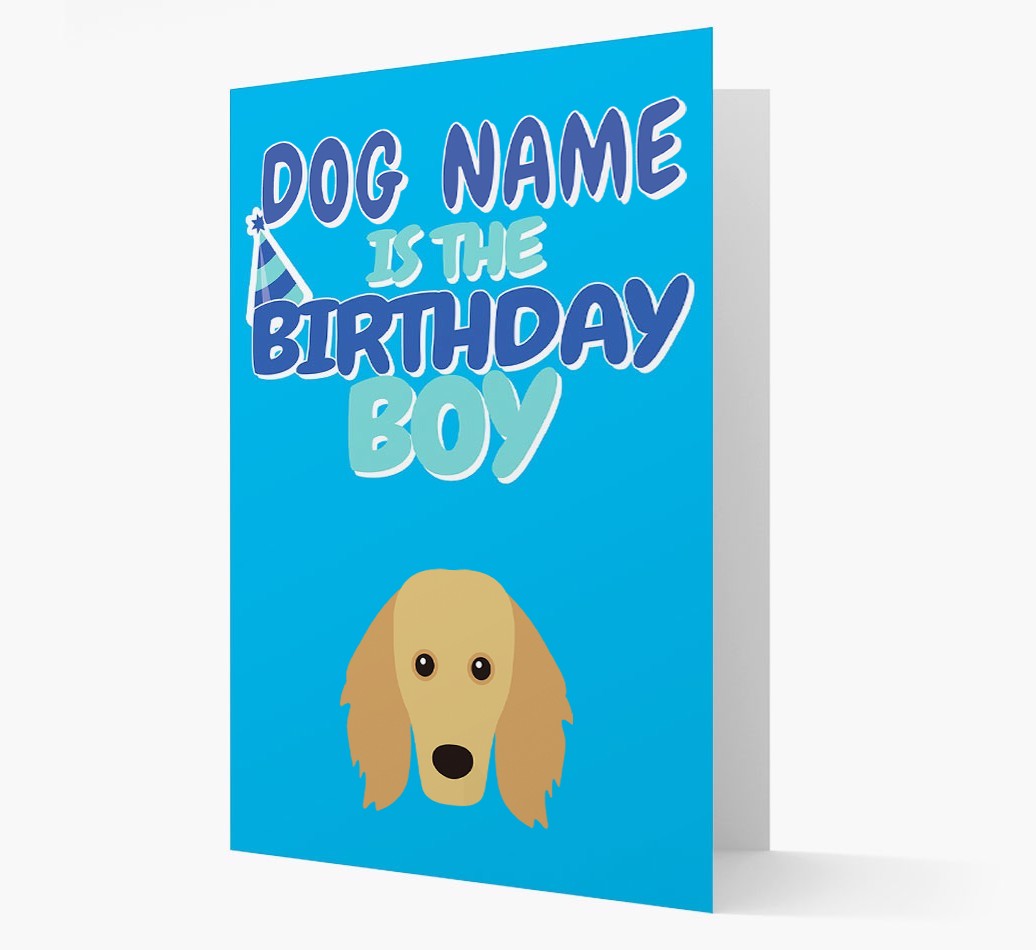 'Birthday Boy' Card with {breedFullName} Icon