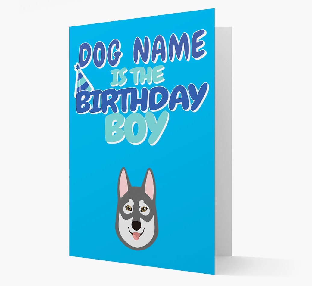 'Birthday Boy' Card with {breedFullName} Icon