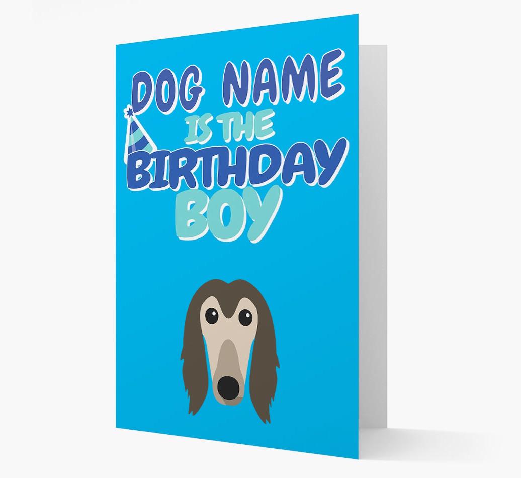 'Birthday Boy' Card with {breedFullName} Icon