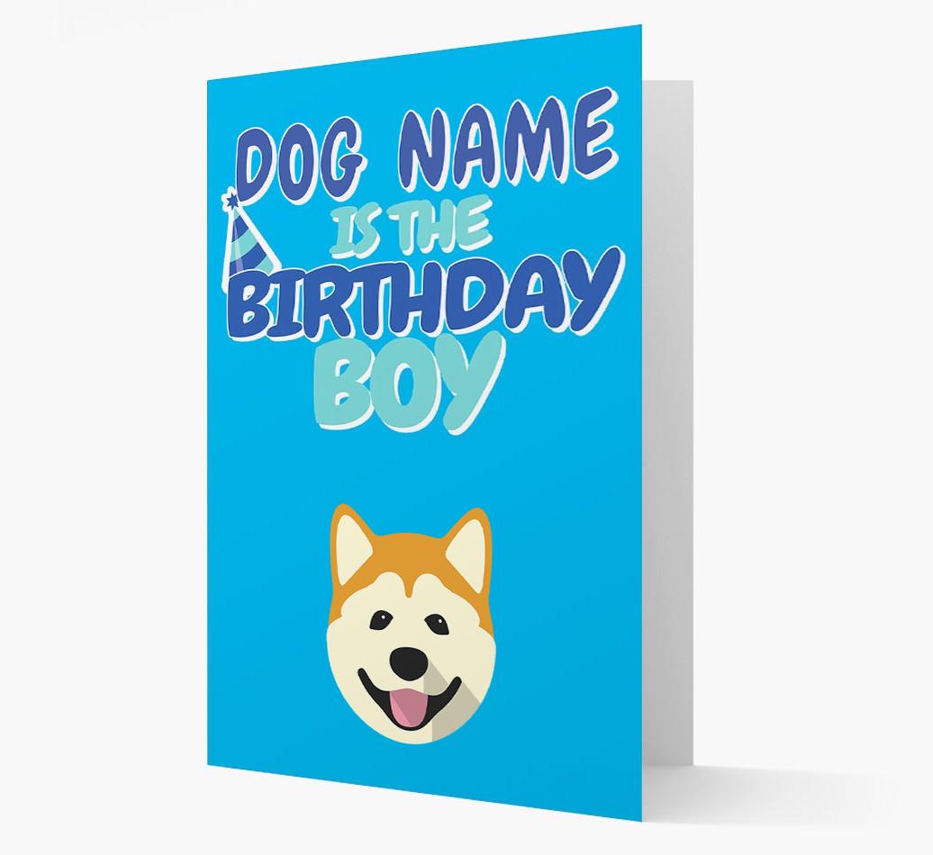 'Birthday Boy' Card with {breedFullName} Icon