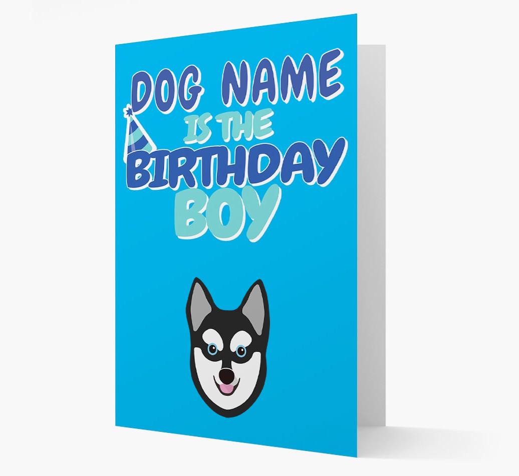 'Birthday Boy' Card with {breedFullName} Icon