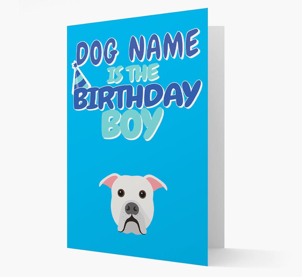'Birthday Boy' Card with {breedFullName} Icon