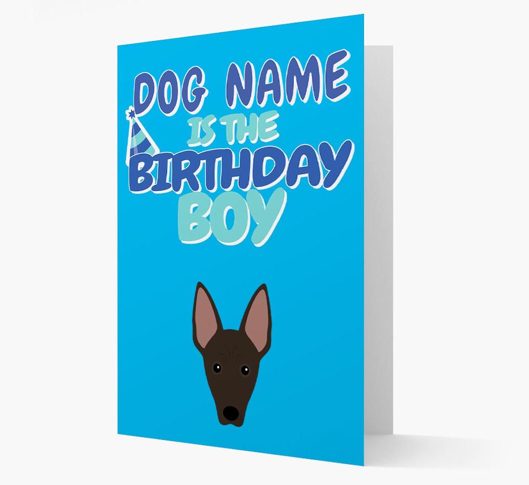 'Birthday Boy' Card with {breedFullName} Icon