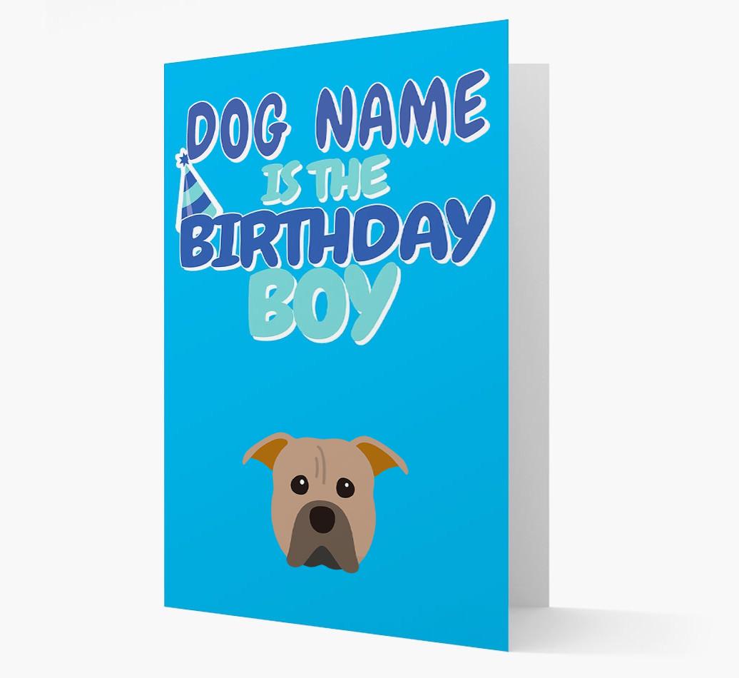 'Birthday Boy' Card with {breedFullName} Icon
