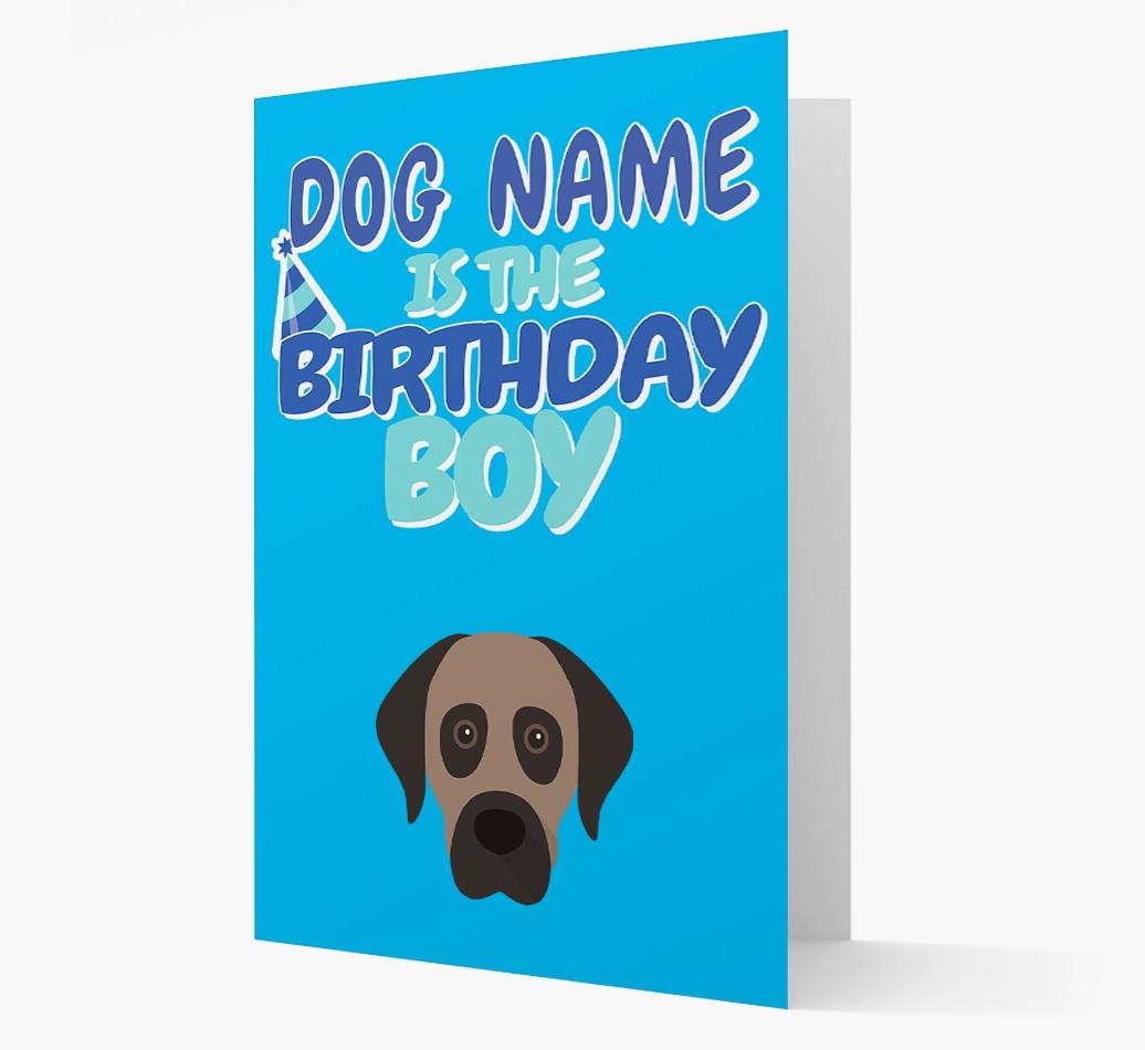 'Birthday Boy' Card with {breedFullName} Icon