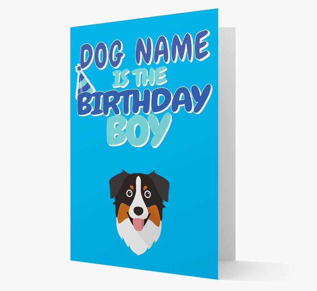 'Birthday Boy' Card with {breedFullName} Icon