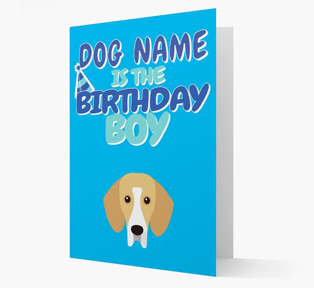 'Birthday Boy' Card with {breedFullName} Icon