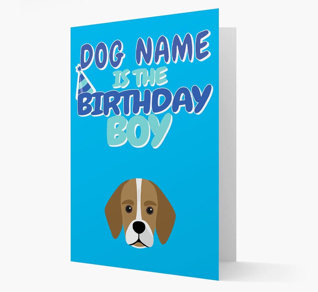 'Birthday Boy' Card with {breedFullName} Icon
