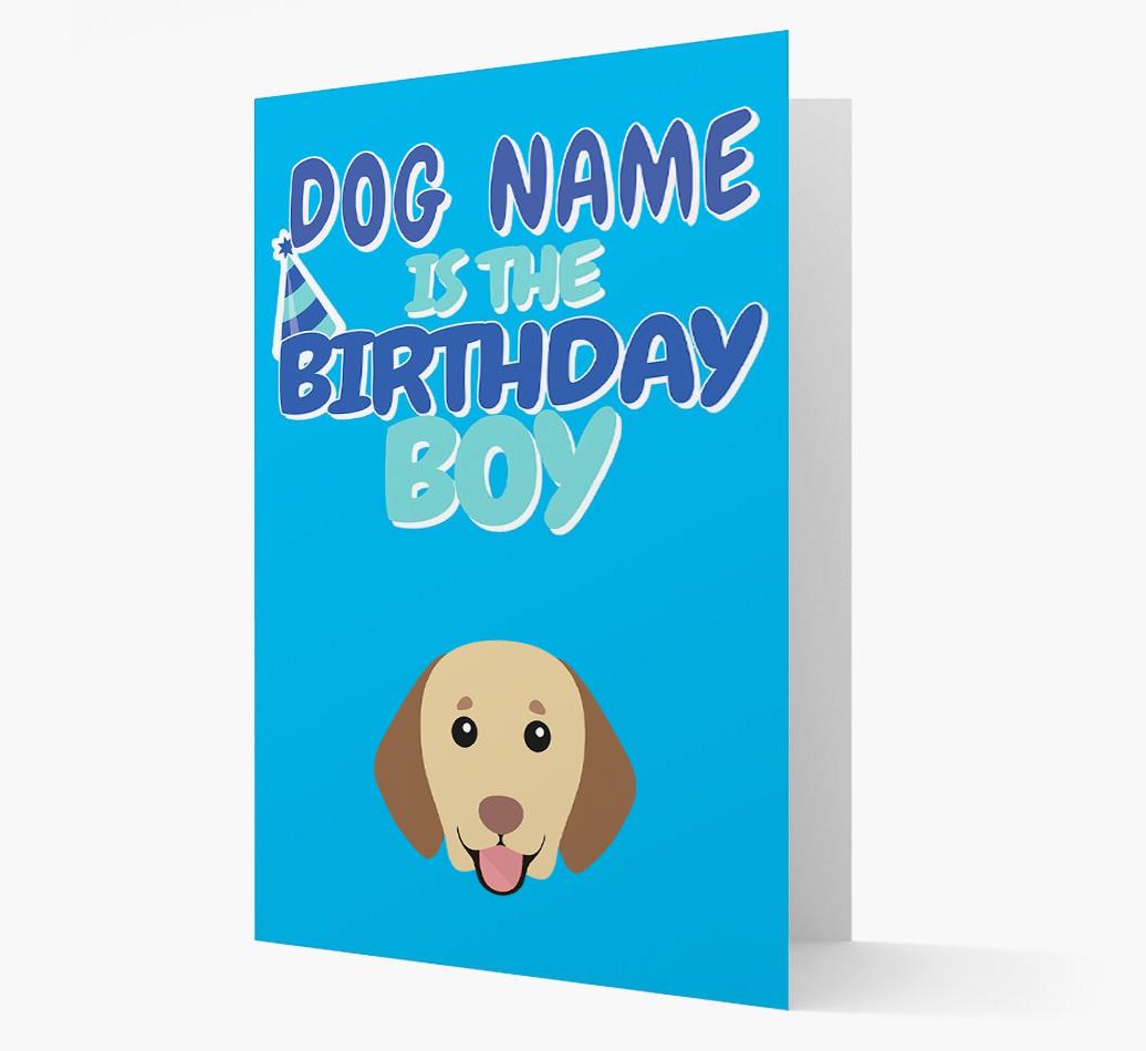 'Birthday Boy' Card with {breedFullName} Icon