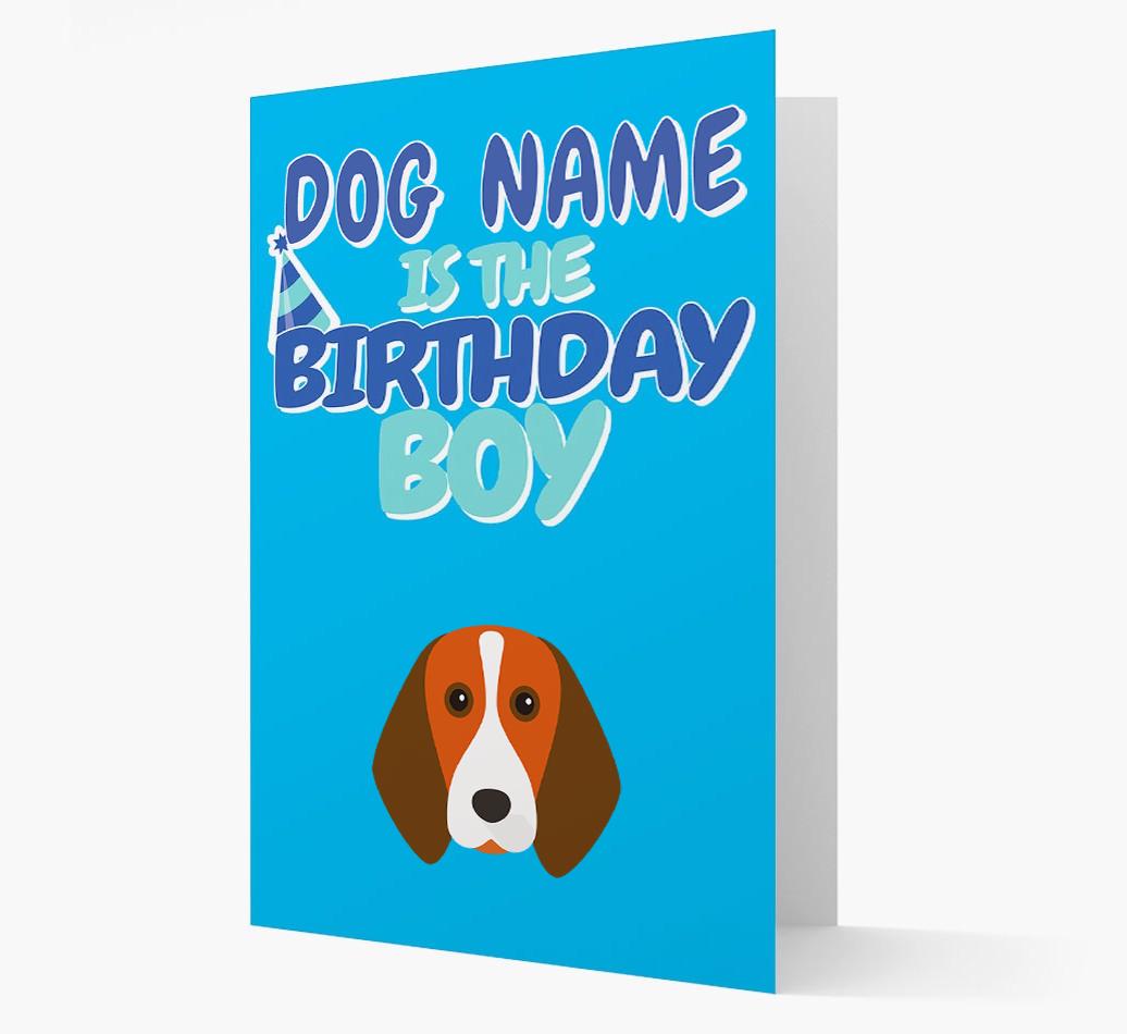 'Birthday Boy' Card with {breedFullName} Icon