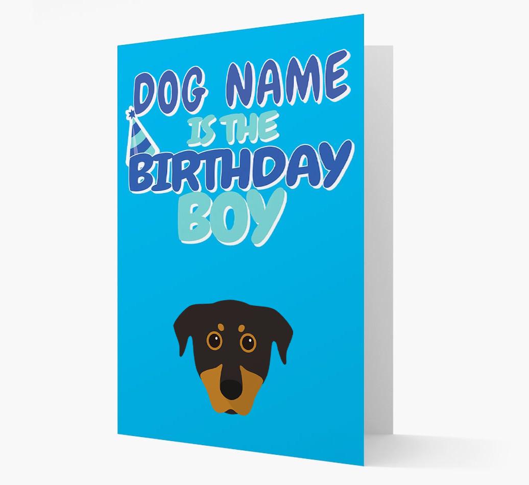 'Birthday Boy' Card with {breedFullName} Icon