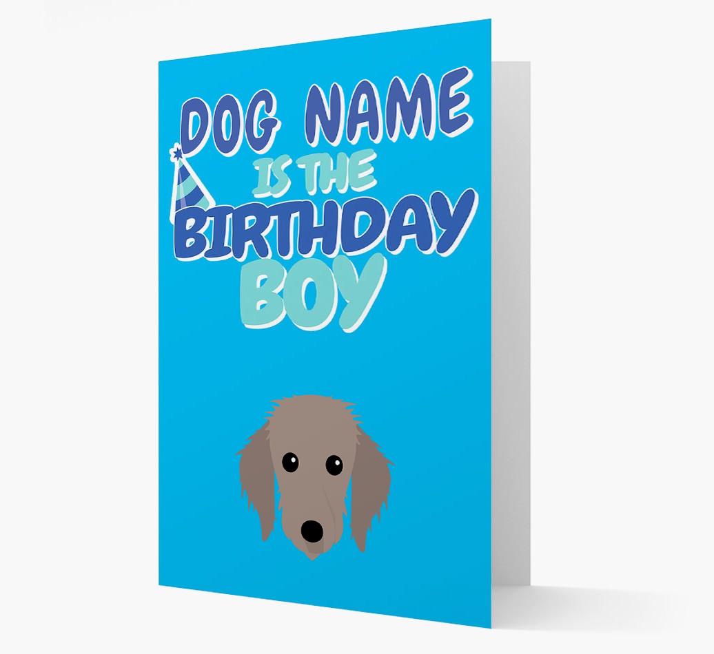 'Birthday Boy' Card with {breedFullName} Icon