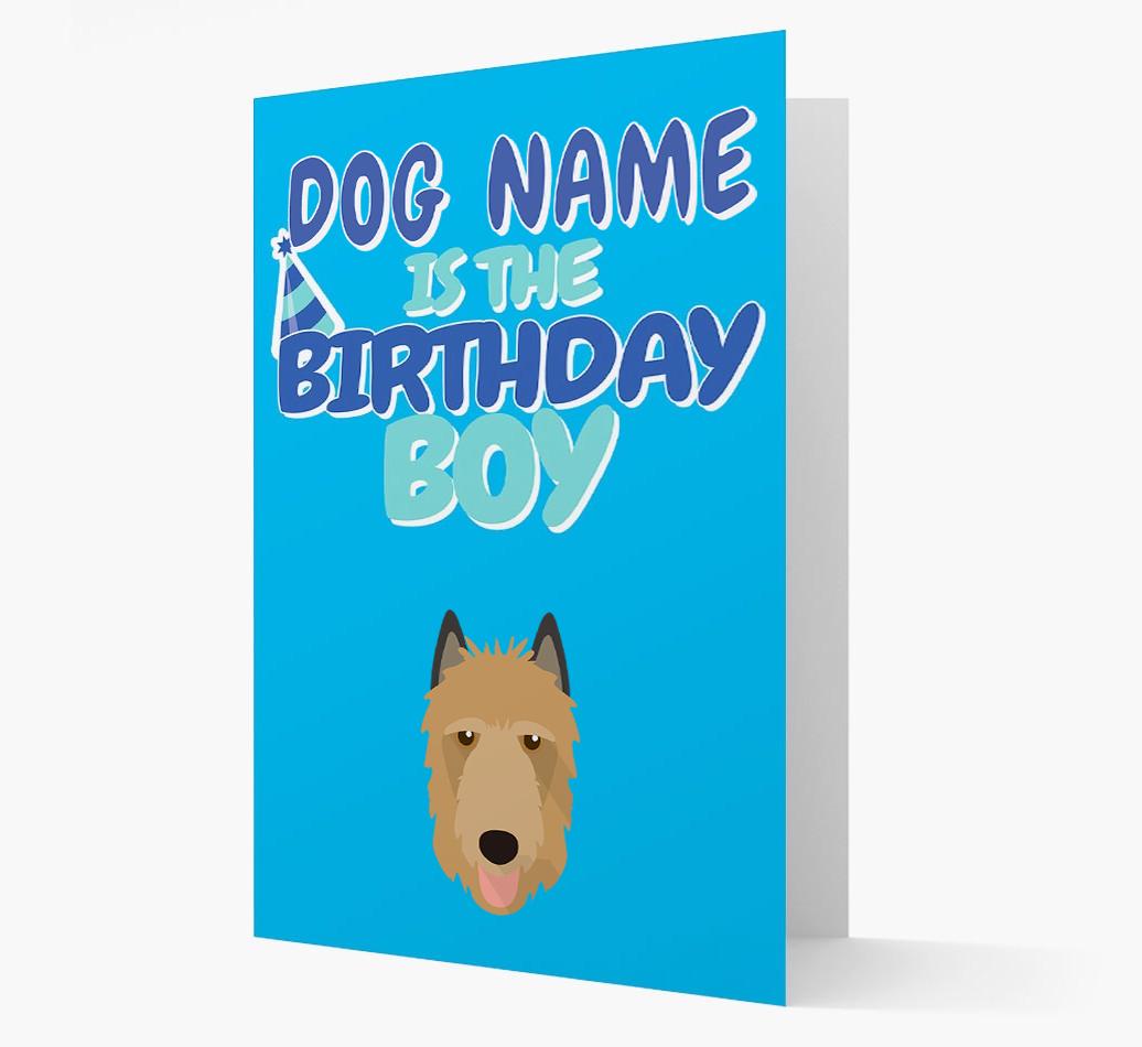'Birthday Boy' Card with {breedFullName} Icon