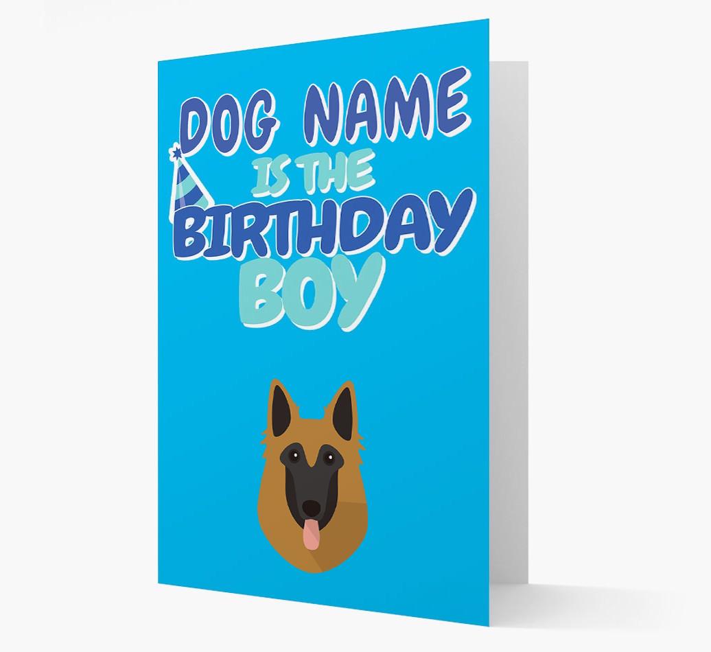 'Birthday Boy' Card with {breedFullName} Icon