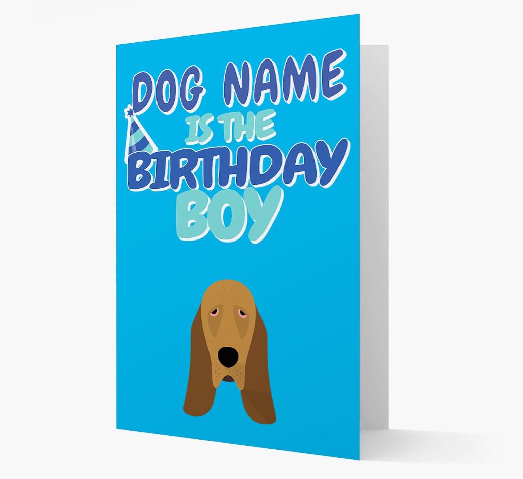 'Birthday Boy' Card with {breedFullName} Icon