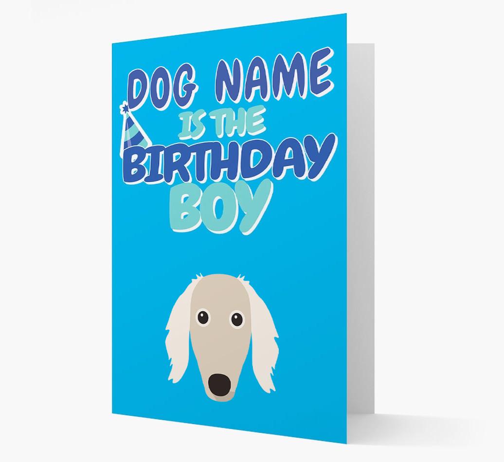 'Birthday Boy' Card with {breedFullName} Icon