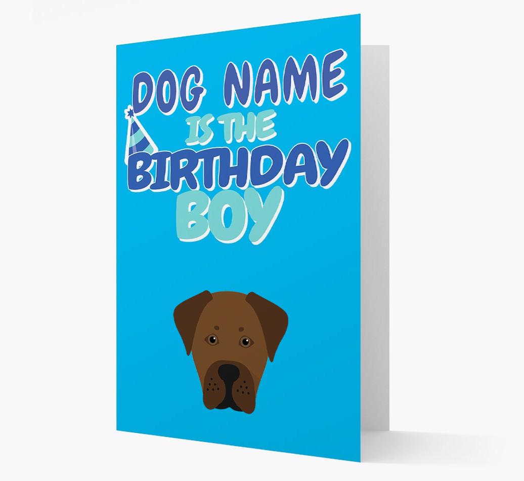 'Birthday Boy' Card with {breedFullName} Icon