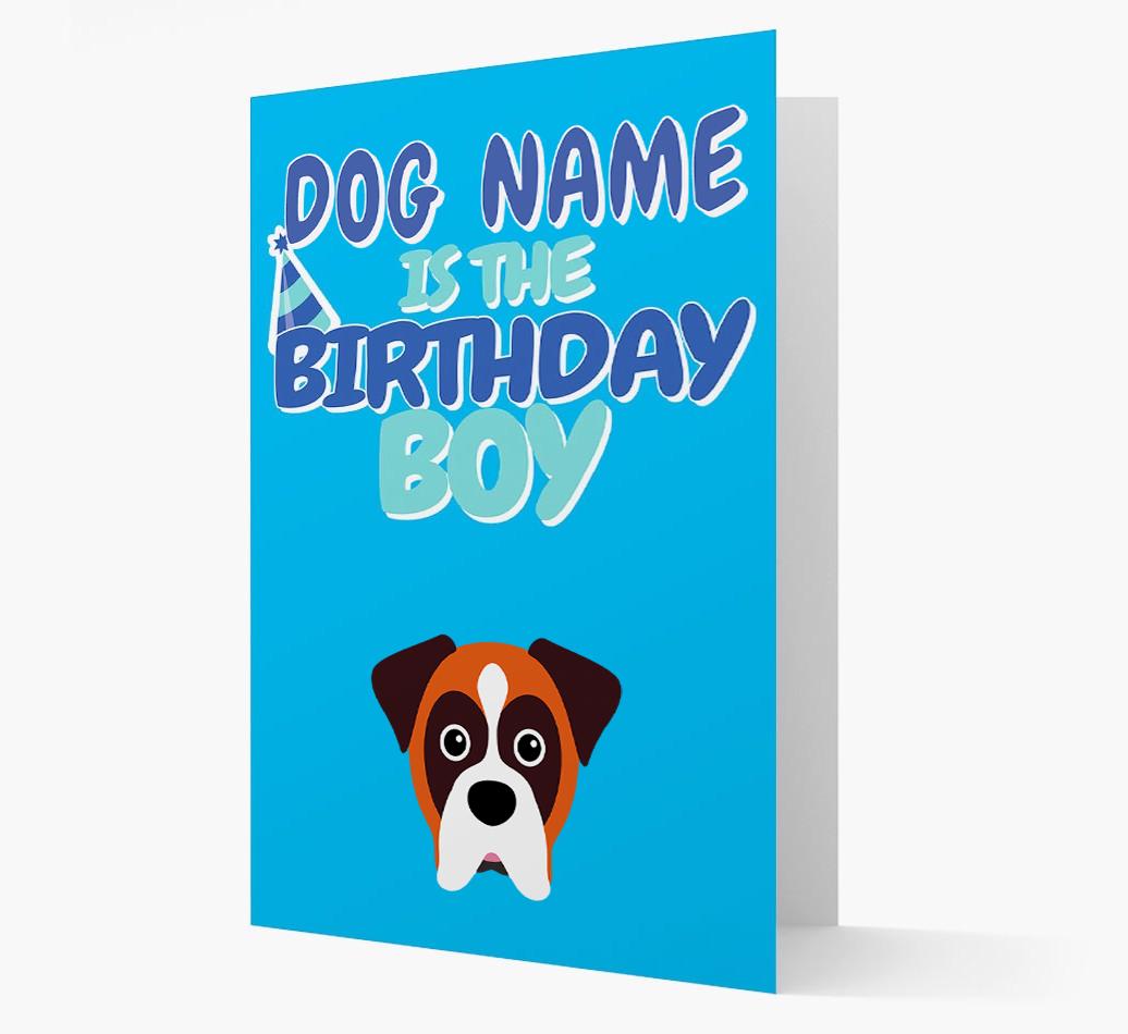 'Birthday Boy' Card with {breedFullName} Icon