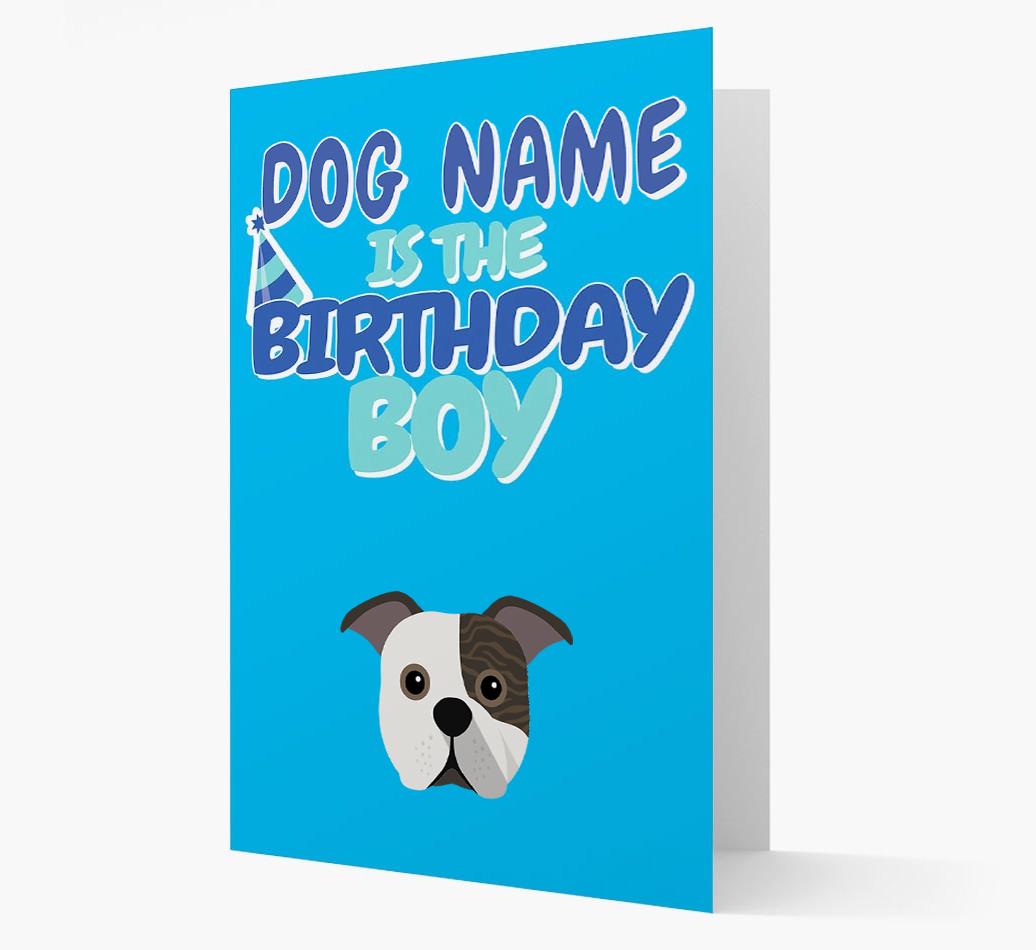 'Birthday Boy' Card with {breedFullName} Icon