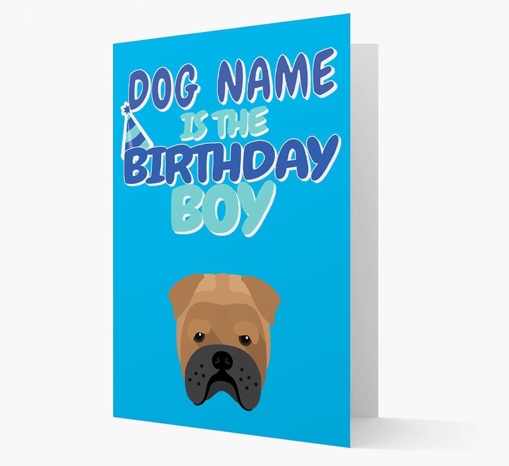 'Birthday Boy' Card with {breedFullName} Icon