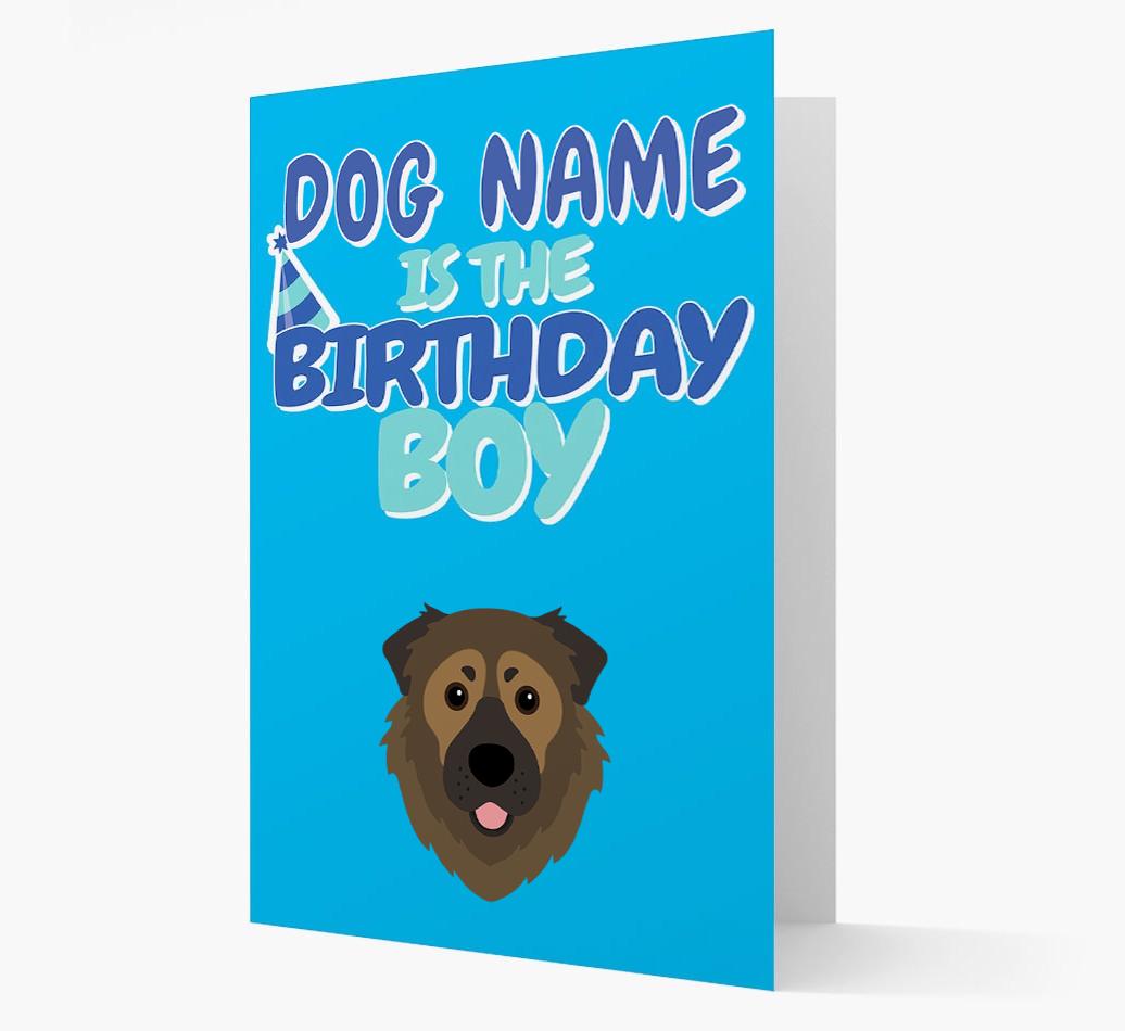 'Birthday Boy' Card with {breedFullName} Icon