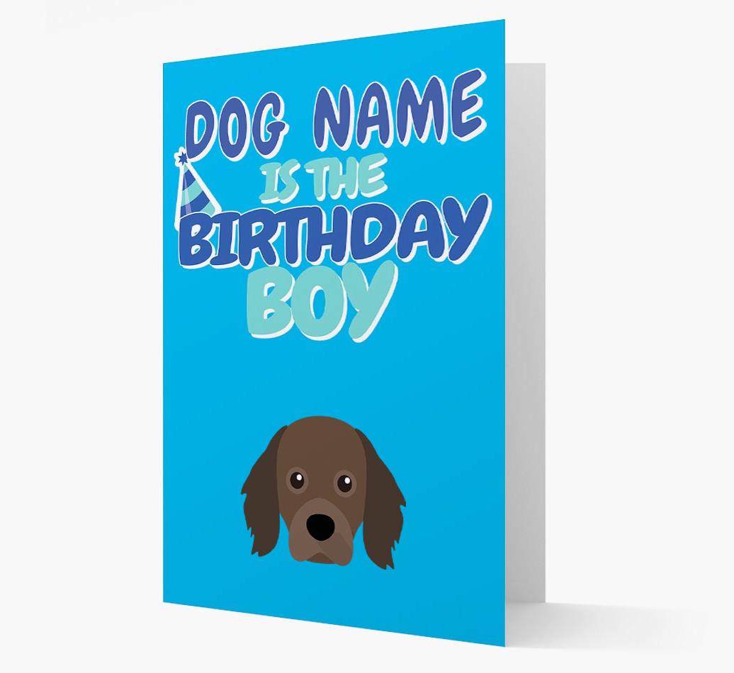 'Birthday Boy' Card with {breedFullName} Icon
