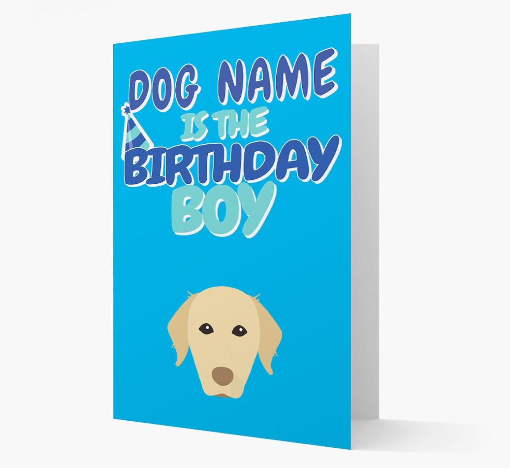 'Birthday Boy' Card with {breedFullName} Icon