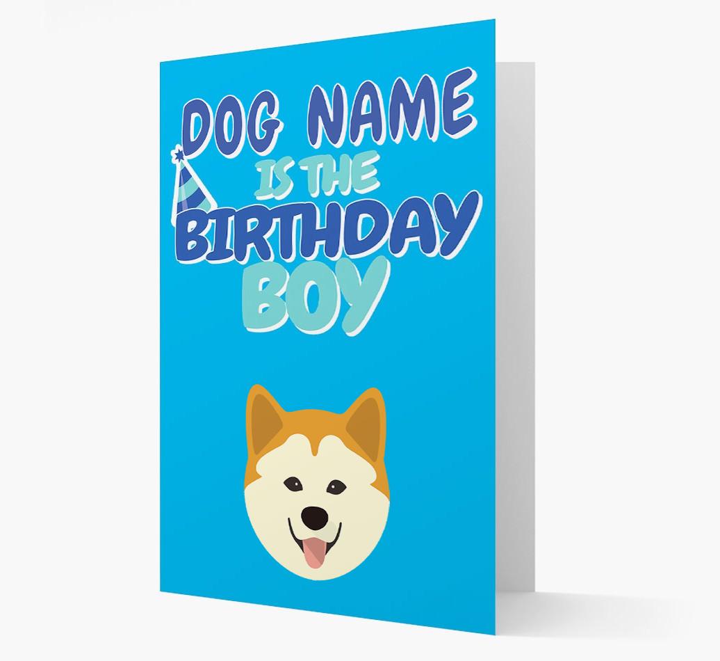 'Birthday Boy' Card with {breedFullName} Icon