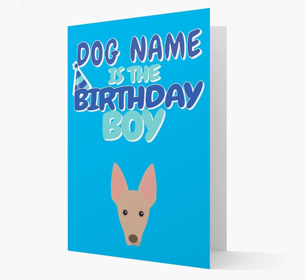 'Birthday Boy' Card with {breedFullName} Icon