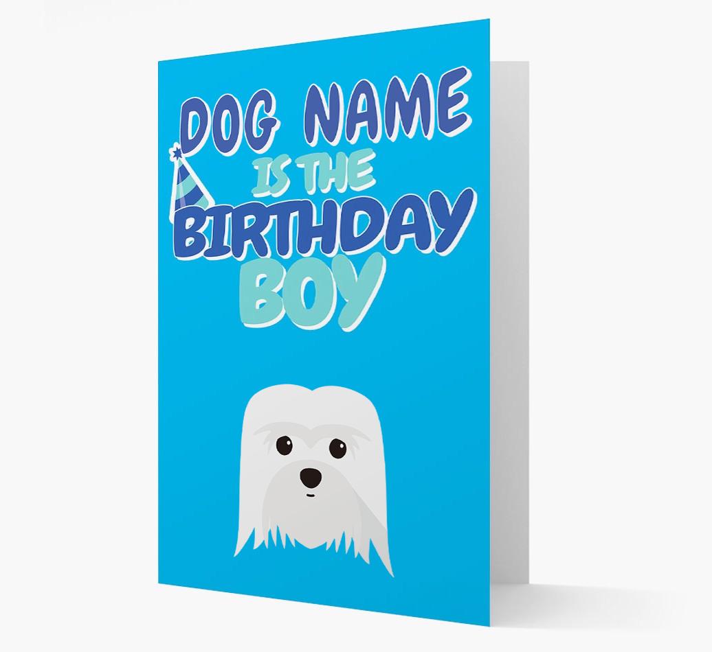 'Birthday Boy' Card with {breedFullName} Icon
